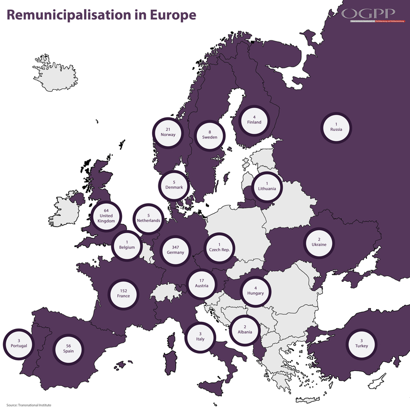 Remunicipalisation Europe graphic